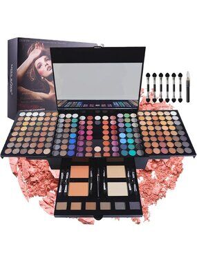 180 Color Eyeshadow Palette - Matte & Shimmer Makeup Kit for Stunning Looks